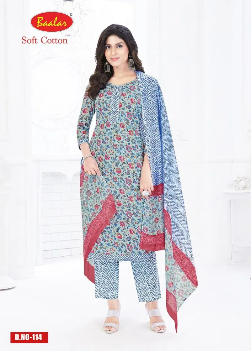 Baalar Soft Cotton 1 Printed Cotton Dress Material Catalog
